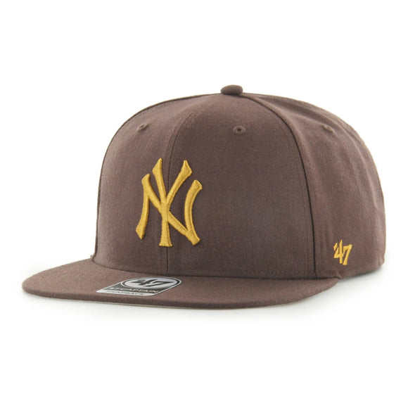 Men's New York Yankees MVP '47 Brand Chocolate Captain Adjustable Snapback Hat