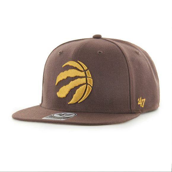 Men's Toronto Raptors MVP '47 Brand Chocolate Captain Adjustable Snapback Hat