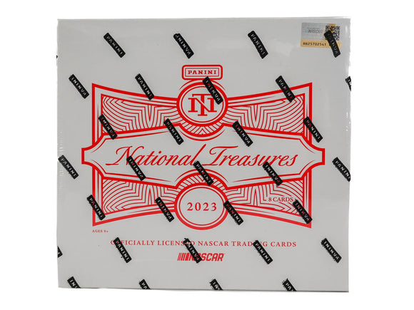 2023 Panini National Treasures Racing Hobby Box 1 Pack per Box, 8 Cards per Pack