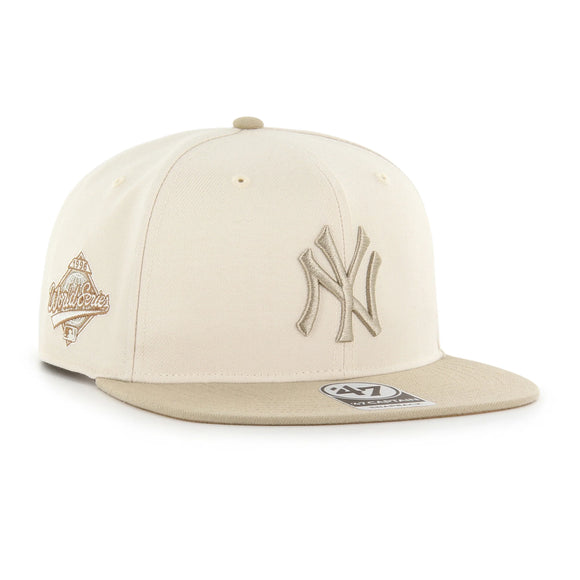 Men's New York Yankees Sure Shot MVP '47 Cooperstown World Series Side Patch Sierra Snapback Hat