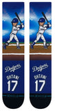 Unisex MLB Baseball Los Angeles Dodgers Shohei Ohtani Stance Sho Time Crew Socks