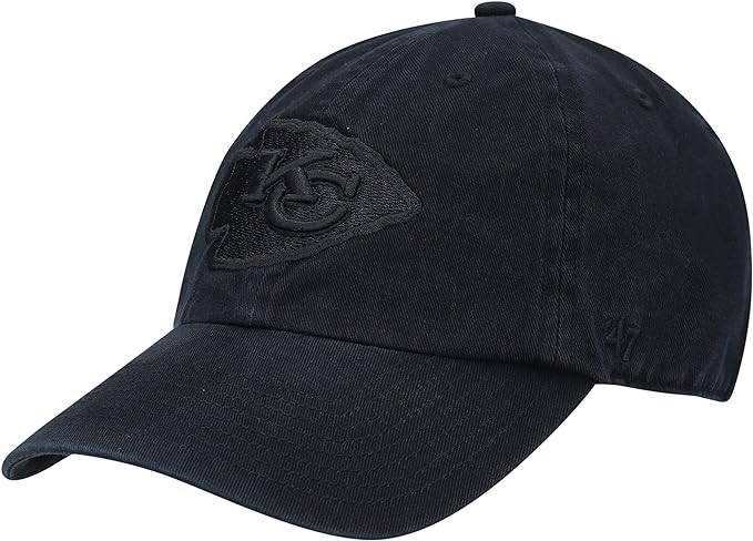 Men's Kansas City Chiefs '47 Clean Up Black on Black Hat Cap NFL Footb –  Bleacher Bum Collectibles