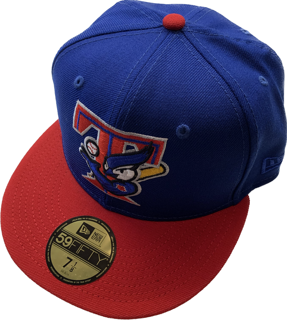 Toronto Blue Jays 2T COOP SATIN CLASSIC Royal-Red Fitted Hat