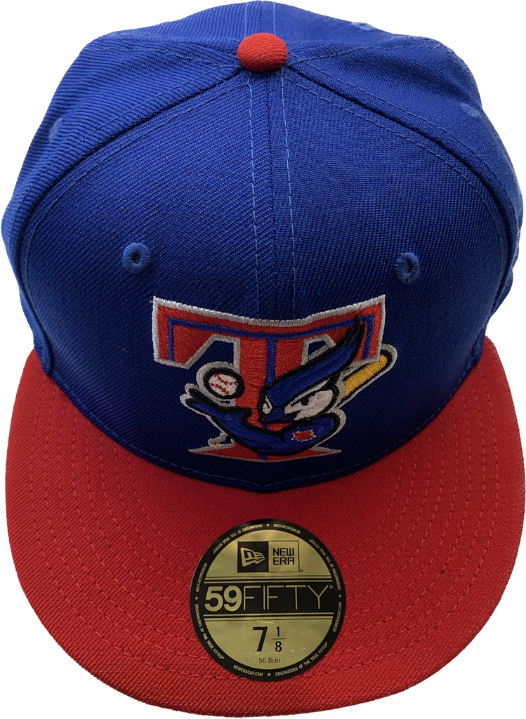 Toronto Blue Jays 2T COOP SATIN CLASSIC Royal-Red Fitted Hat