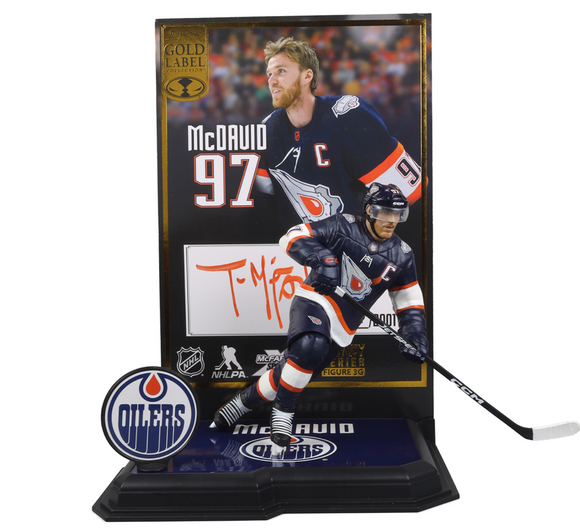 Connor McDavid Edmonton Oilers McFarlane’s SportsPicks Gold Label Signed By Todd McFarlane