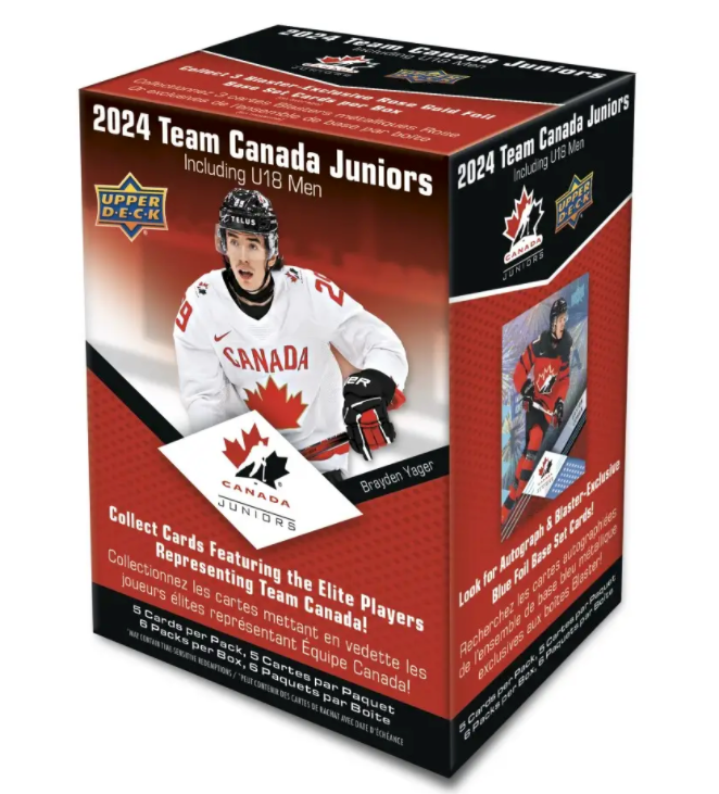 2024 Upper Deck Team Canada Juniors. Hockey Blaster Box 6 packs