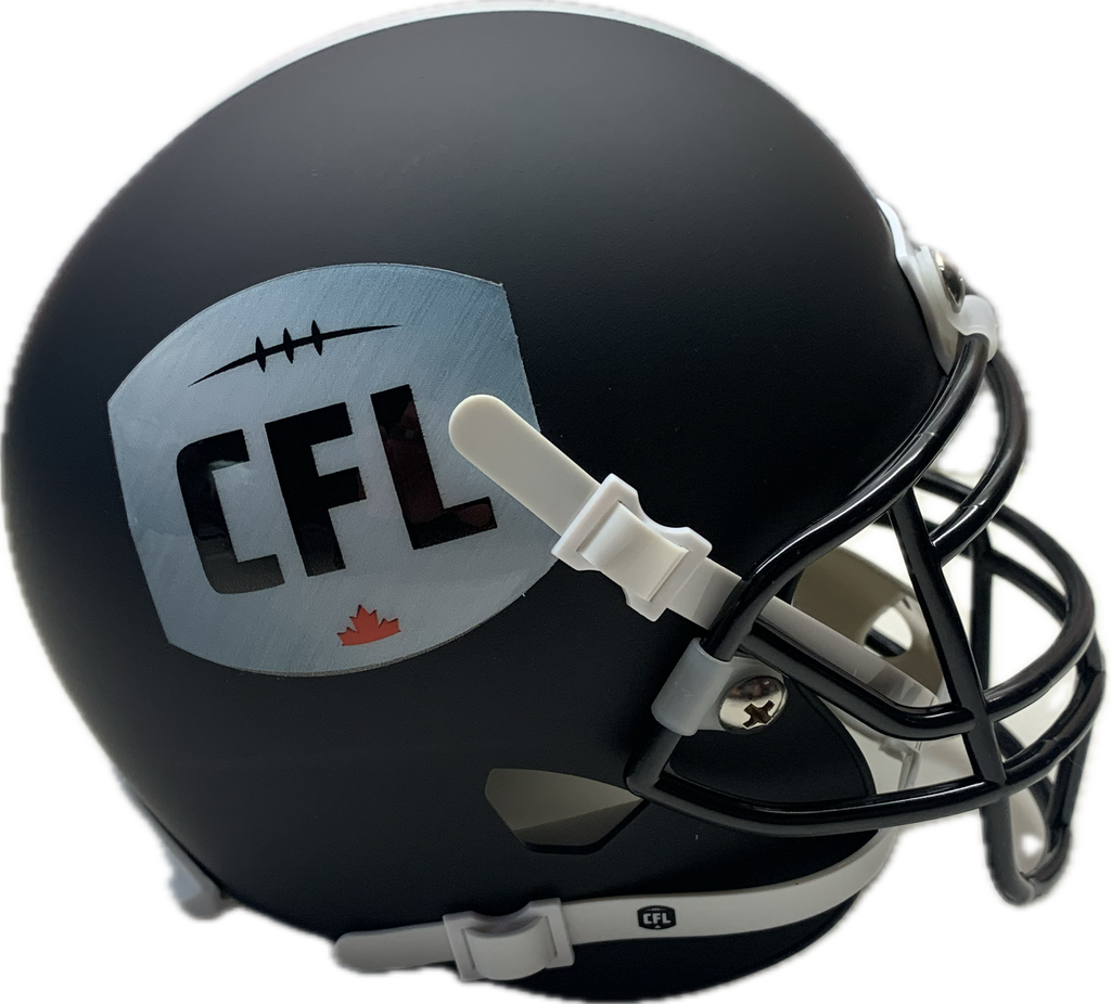 cfl mini football helmets CFL Football The Sports Vault Official League Logo Mini Replica Player –  Bleacher Bum Collectibles