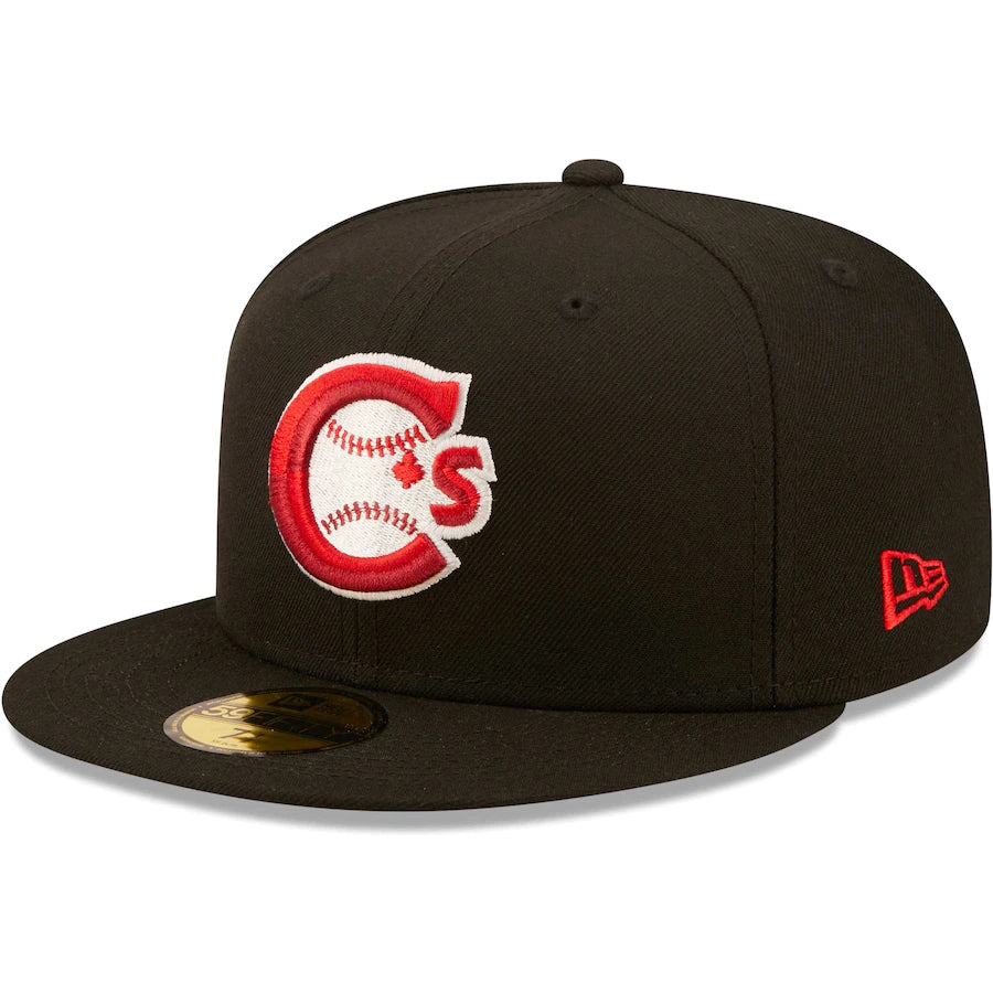 Men's Vancouver Canadians New Era Black Alternate 1 Authentic
