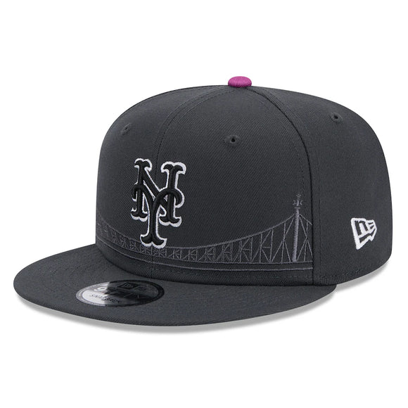 Men's New York Mets New Era Graphite 2024 City Connect 9FIFTY Snapback Hat
