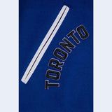 Men's NHL Hockey Toronto Maple Leafs Rib Wool Navy/White Varsity Jacket By Pro Standard
