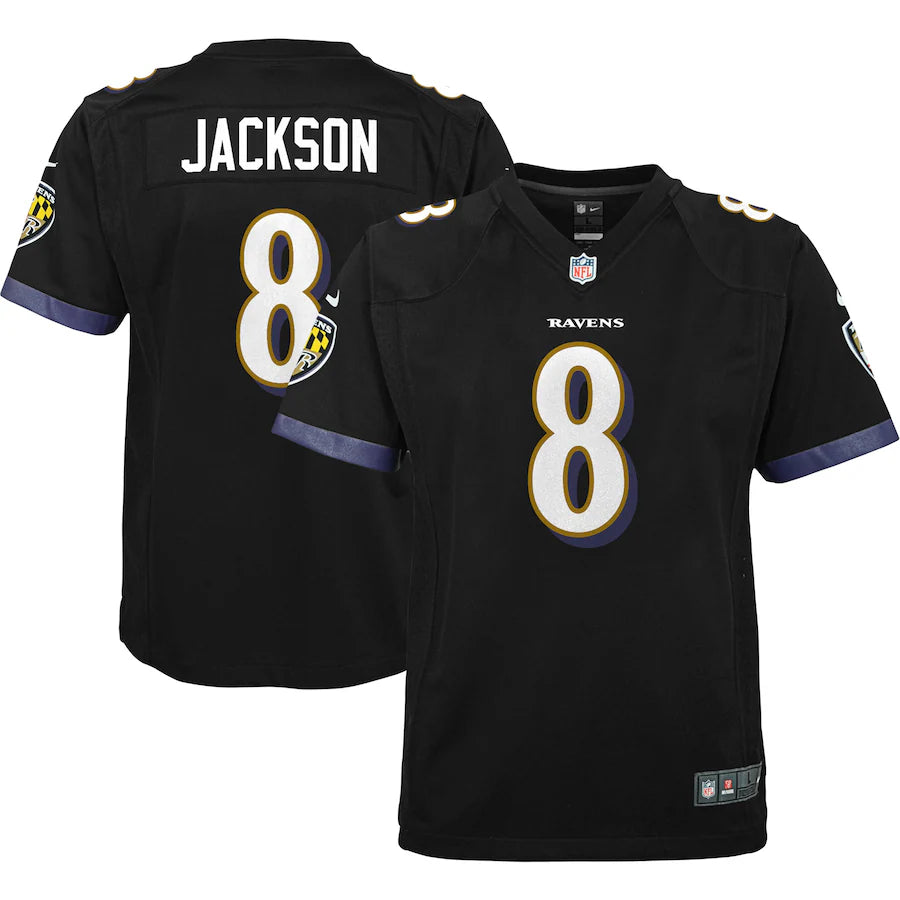 NIKE RAVENS LAMOR JACKSON ジャージー NFL Lサイズ Men's Nike Lamar Jackson White Baltimore Ravens Game Jersey