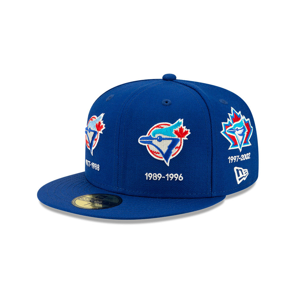 Men's Toronto Blue Jays MLB Baseball New Era Royal All Over History Lo –  Bleacher Bum Collectibles