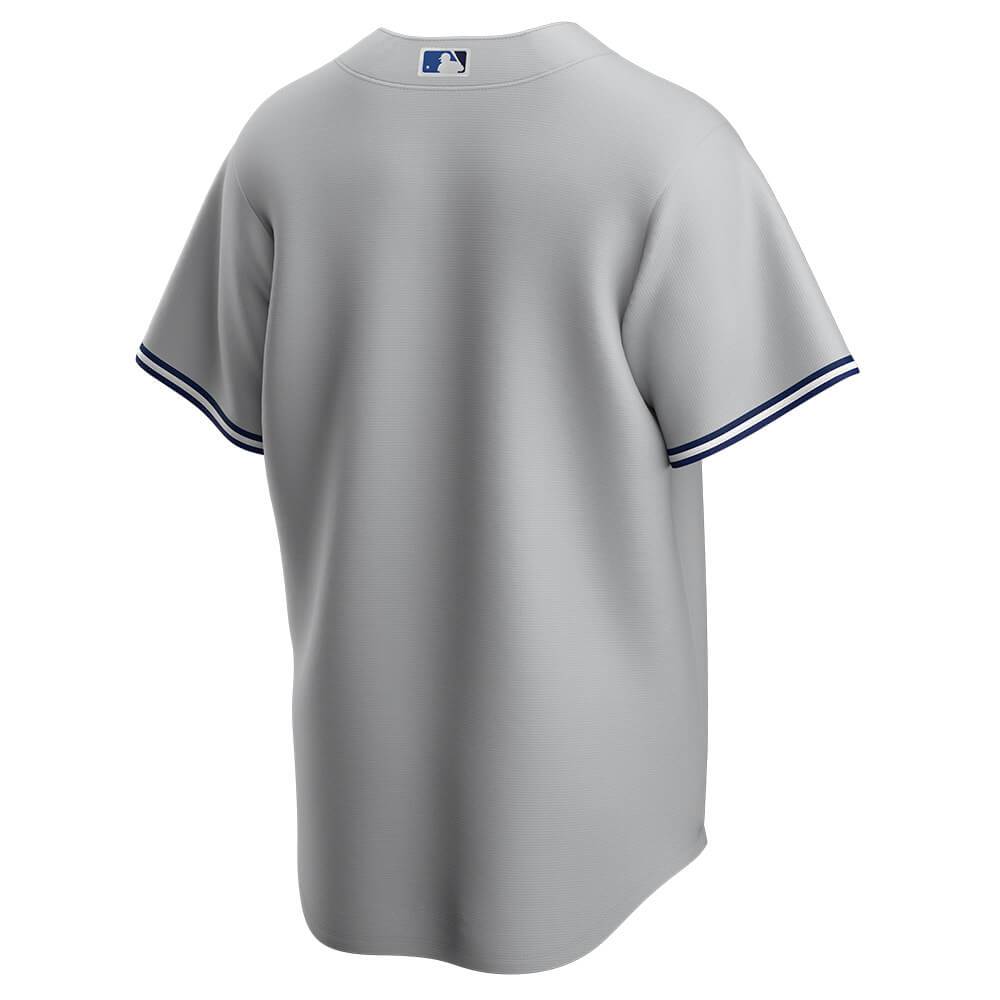 Men's Gray Toronto Blue Jays Replica V-Neck Jersey Size: Small