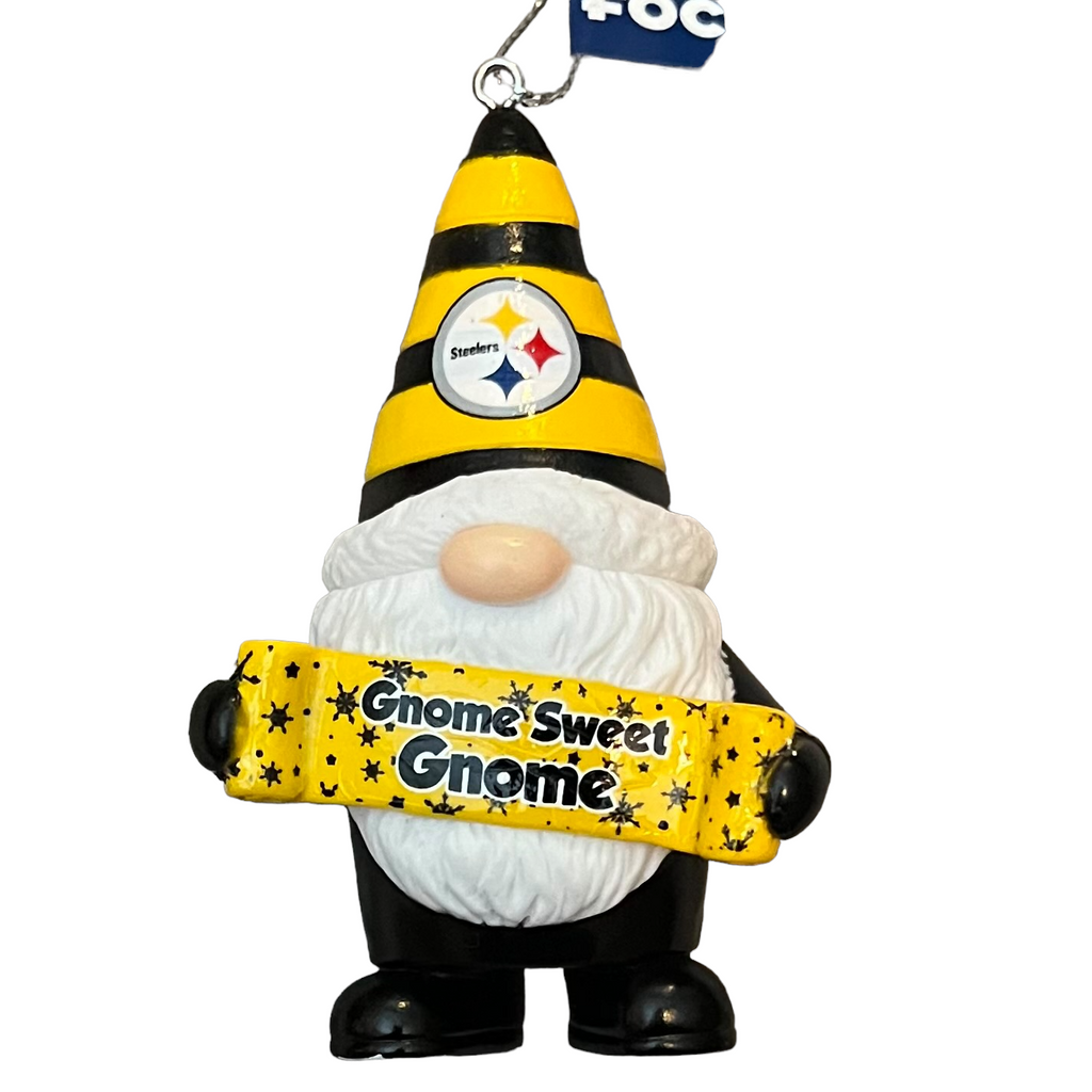 Pittsburgh Steelers NFL Cute Gnome Christmas Ornament Custom Name