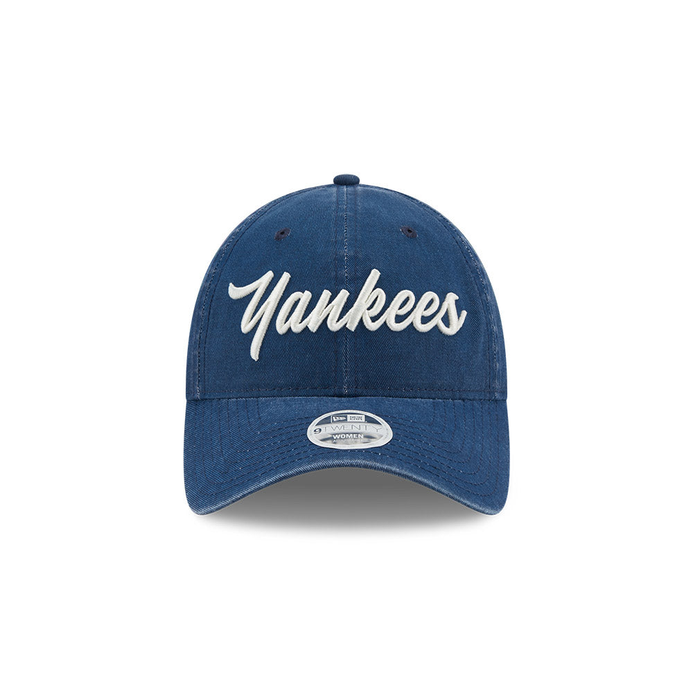 Women's New York Yankees Fanatics Branded Navy Script Adjustable Hat