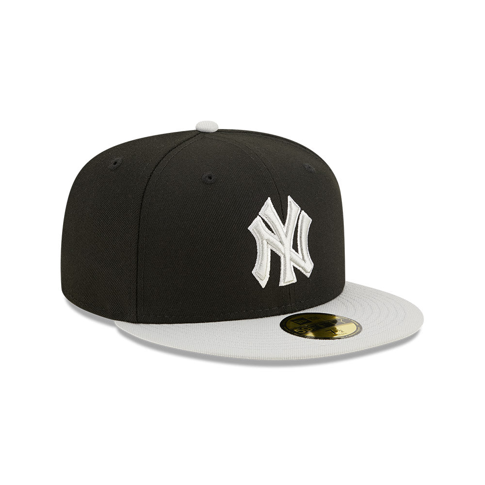 Men's New Era White/Black York Yankees Spring Color Pack Two-Tone 59FIFTY Fitted Hat