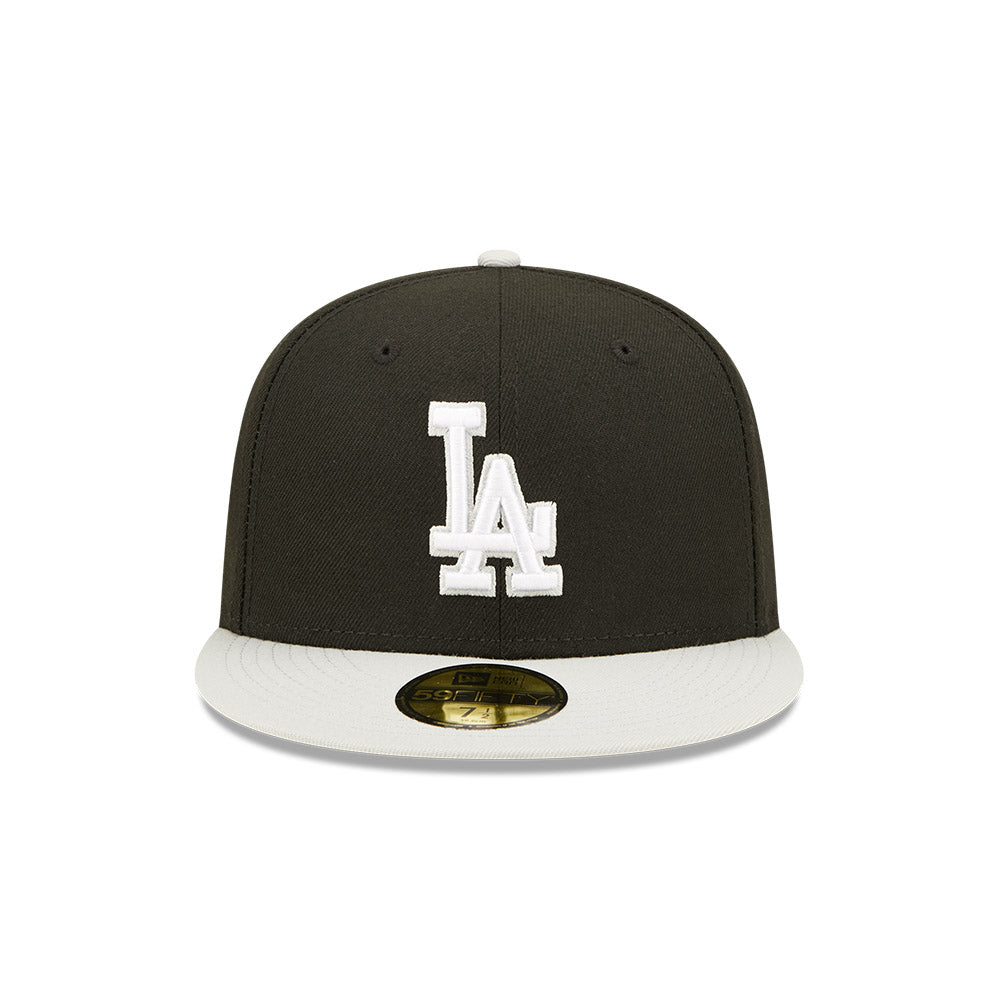 Los Angeles Dodgers New Era Two-Tone 59FIFTY Fitted Hat - Gray/Black 7 3/4