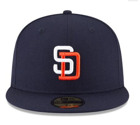 KTZ San Diego Padres Retro Stock 59fifty Fitted Cap in Blue for Men