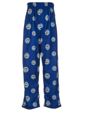 Toronto Blue Jays Kids' Printed All Over Logo Pyjama Pants - Multiple Sizes - Bleacher Bum Collectibles, Toronto Blue Jays, NHL , MLB, Toronto Maple Leafs, Hat, Cap, Jersey, Hoodie, T Shirt, NFL, NBA, Toronto Raptors