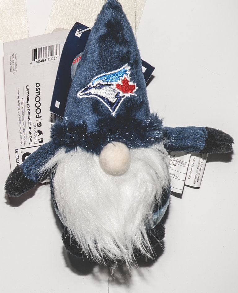 Toronto Blue Jays MLB Baseball Small Plush Gnome Christmas Tree Orname