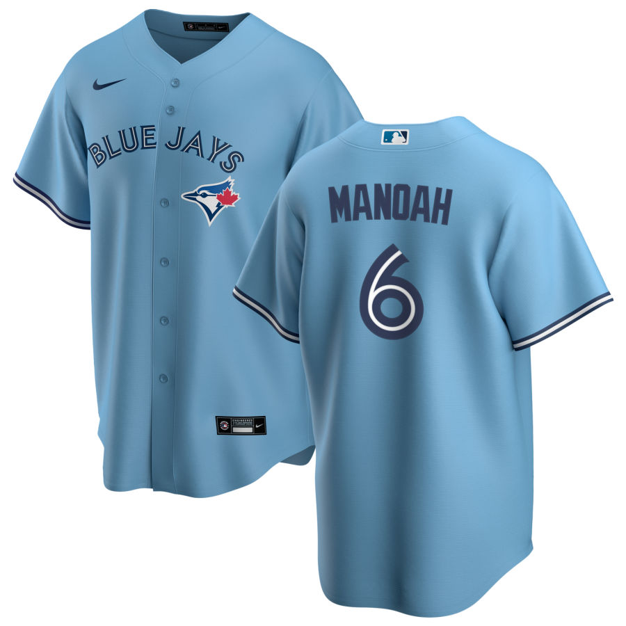 Men's Alek Manoah Toronto Blue Jays 2022 Powder Blue Jersey Player