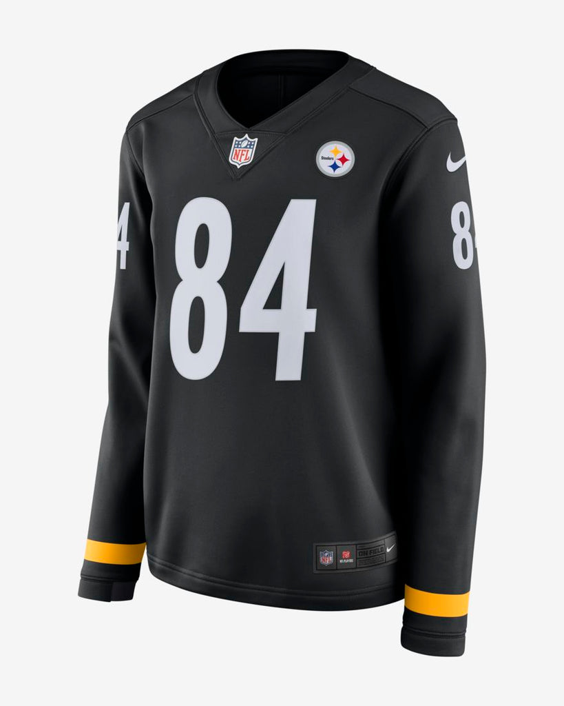 Men s Pittsburgh Steelers Antonio Brown Nike Therma Long Sleeve Jersey Bleacher Bum Collectibles