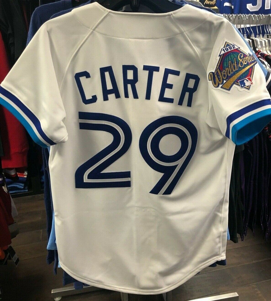 Joe Carter Toronto Blue Jays Light Blue Baseball Jersey