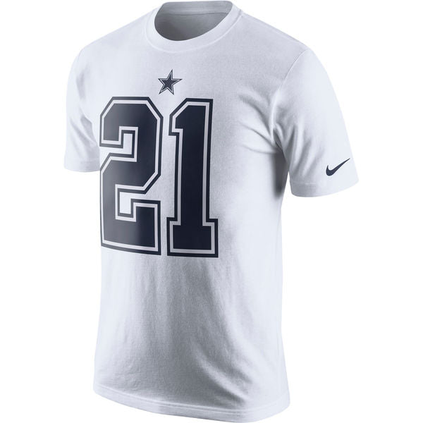 Men's Nike Ezekiel Elliott White New England Patriots Game Player Jersey