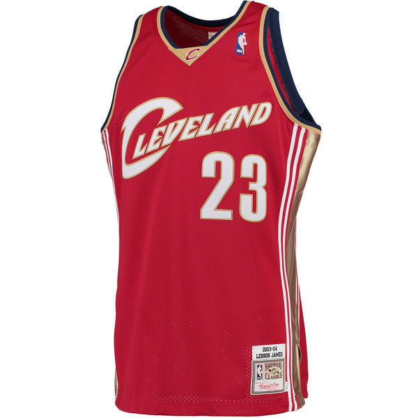 LeBron James Cleveland Cavaliers Mitchell & Ness Hardwood Classics Rookie  Authentic Jersey - White