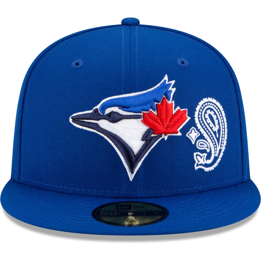 New Era Toronto Blue Jays Patchwork Paisley Undervisor 59Fifty Fitted Hat  Blue Men's - FW21 - US