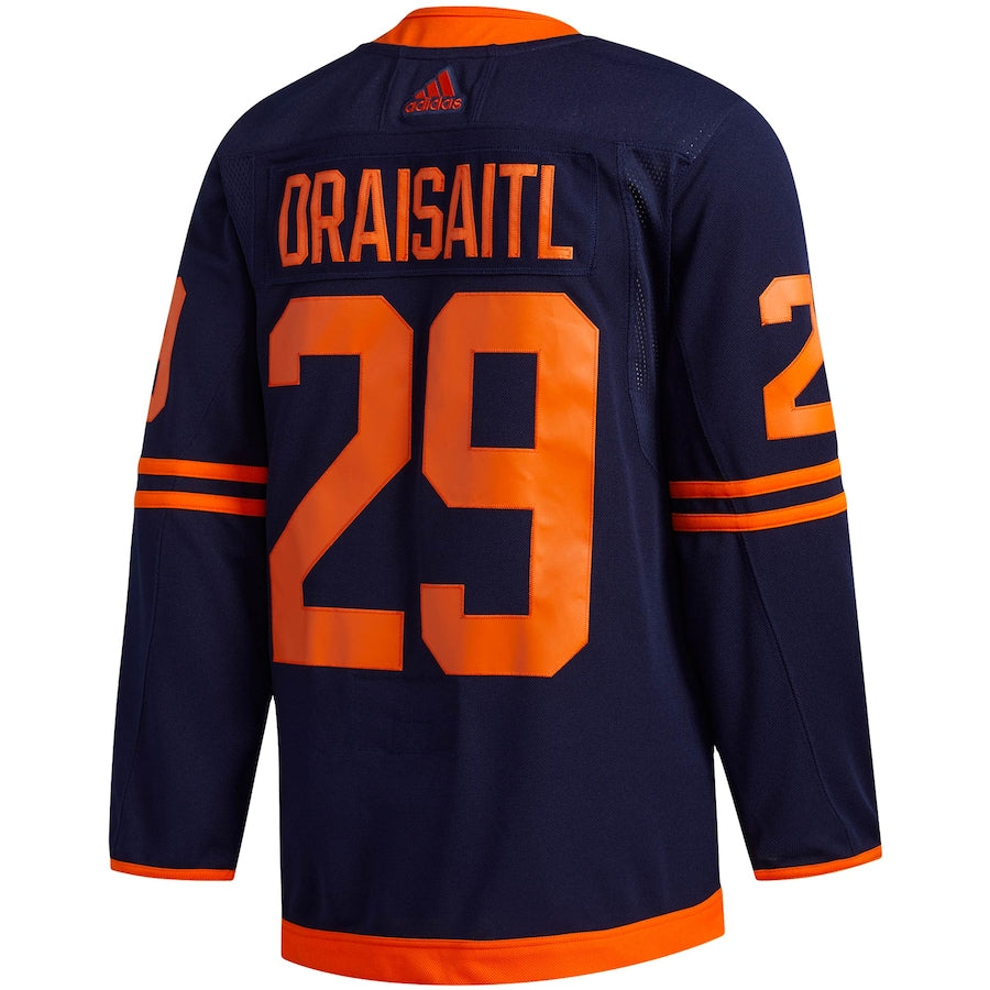 Leon Draisaitl Edmonton Oilers Autographed Navy Alternate Adidas Authentic  Jersey