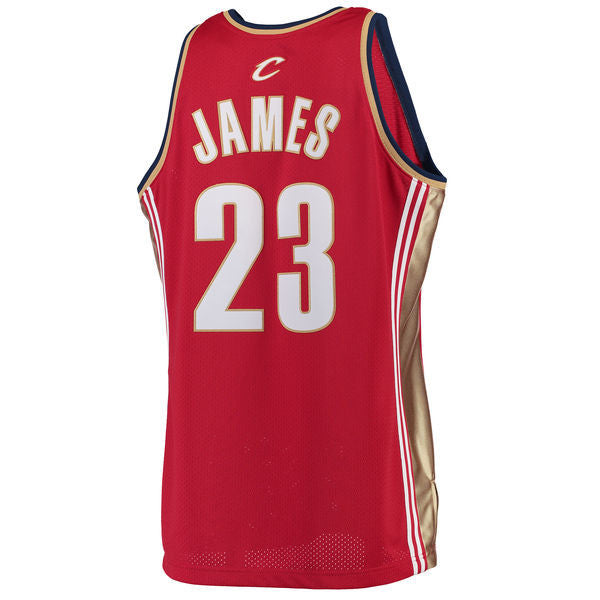 Men's Cleveland Cavaliers LeBron James Mitchell & Ness White Hardwood  Classics Rookie Authentic Jersey