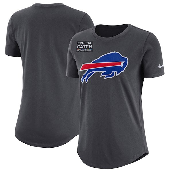 Women's Buffalo Bills Nike Anthracite Crucial Catch Tri-Blend T-Shirt –  Bleacher Bum Collectibles