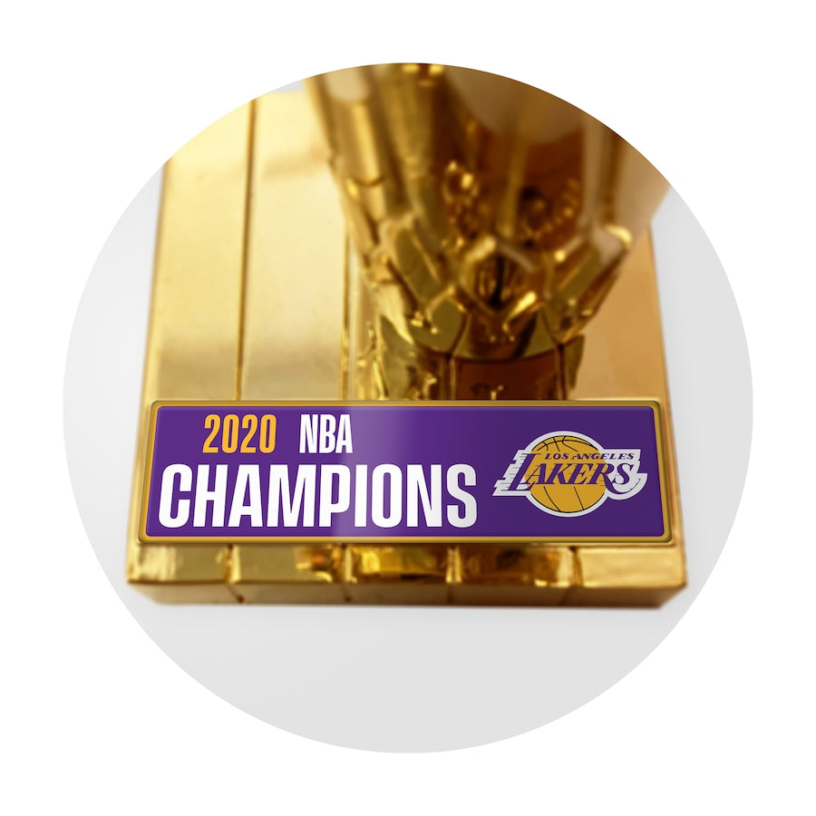 Los Angeles Lakers Fanatics Authentic 17x NBA Finals Champions 12 Replica  Larry O'Brien Trophy with Sublimated Plate