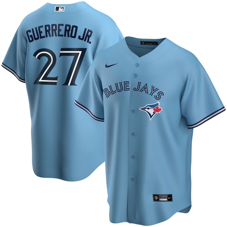 Men's Gray Toronto Blue Jays Replica V-Neck Jersey