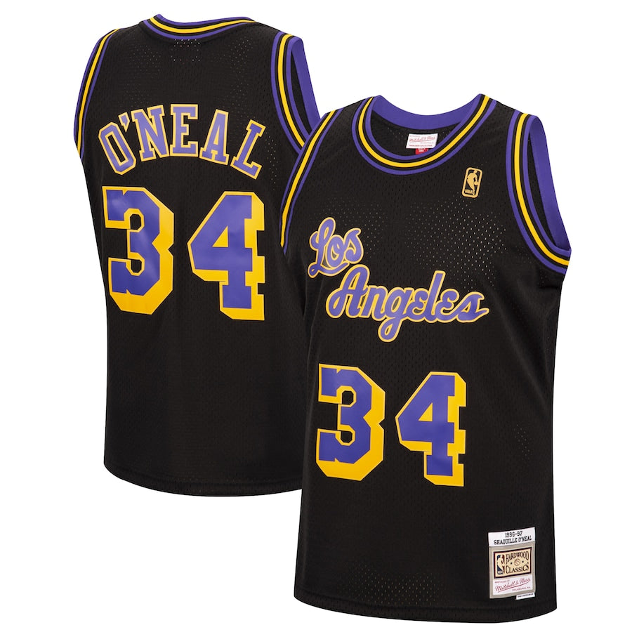 Men's Mitchell & Ness Shaquille O'Neal Black Los Angeles Lakers - Lost –  Bleacher Bum Collectibles