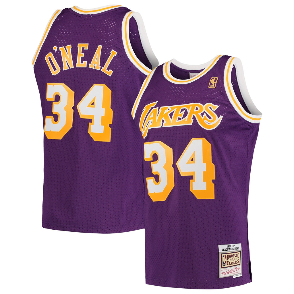 Men's Mitchell & Ness Shaquille O'Neal Black Los Angeles Lakers - Lost –  Bleacher Bum Collectibles