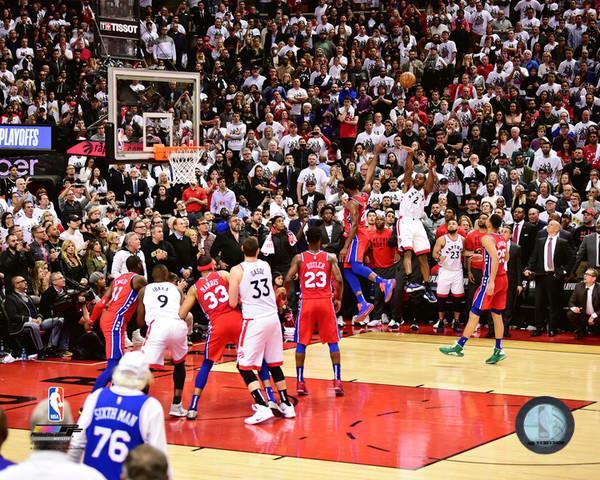 Kawhi Leonard Game 7 “THE SHOT” Buzzer Beater Toronto Raptors 11x14 Photo  Sixers