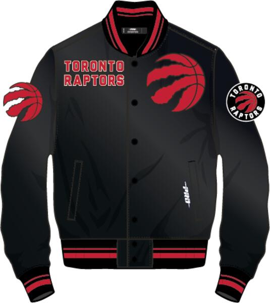 Men's Pro Standard Black Toronto Raptors Classic Satin Full-Snap Jacket