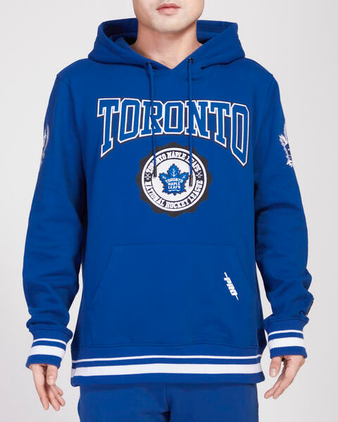 Men's Pro Standard Royal Toronto Maple Leafs Crest Emblem Pullover Hoodie