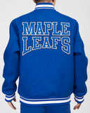 Men's Toronto Maple Leafs Pro Standard Crest Emblem Royal Blue Varsity Jacket