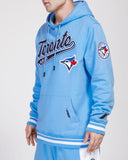 Men's Pro Standard Light Blue Toronto Blue Jays Script Tail Pullover Hoodie