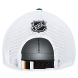 Men's San Jose Sharks Fanatics Branded Black 2023 NHL Draft On Stage Trucker Adjustable Hat