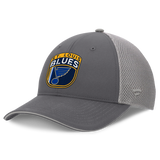 Men's St Louis Blues Fanatics Gray Authentic Pro Home Ice Trucker Adjustable Hat