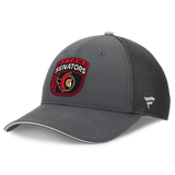 Men's Ottawa Senators Fanatics Gray Authentic Pro Home Ice Trucker Adjustable Hat