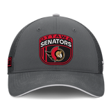Men's Ottawa Senators Fanatics Gray Authentic Pro Home Ice Trucker Adjustable Hat