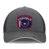 Men's Washington Capitals Fanatics Gray Authentic Pro Home Ice Trucker Adjustable Hat