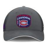 Men's Montreal Canadiens Fanatics Gray Authentic Pro Home Ice Trucker Adjustable Hat