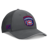 Men's Montreal Canadiens Fanatics Gray Authentic Pro Home Ice Trucker Adjustable Hat