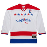 Men's Washington Capitals Alexander Ovechkin Mitchell & Ness White 2012/13 Captain Blue Line Player Jersey